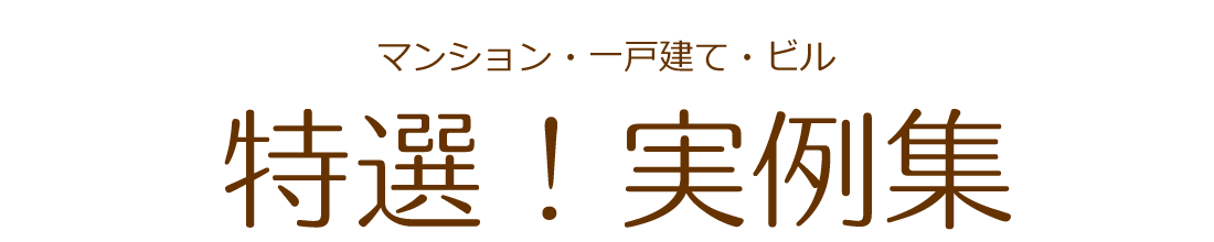 特選！実例集