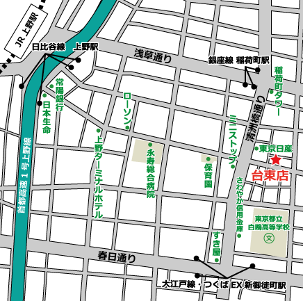 台東店地図
